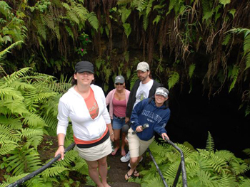 Guests preparing to descend into the underworld